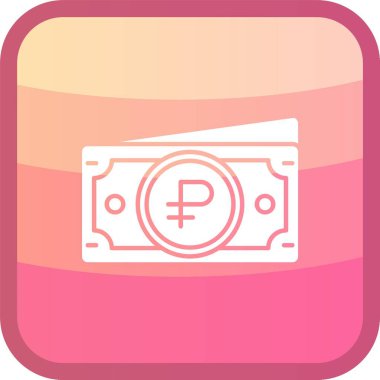 Dolar. Web simgesi basit illüstrasyon