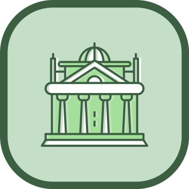 Benzersiz yapı vektör çizgisi simgesi