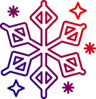 Beyaz arkaplanda kışın izole edilmiş kar simgesi