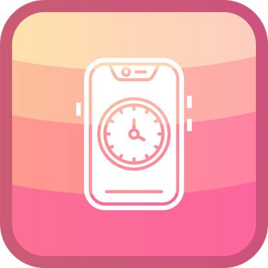 unique mobile phone vector line icon