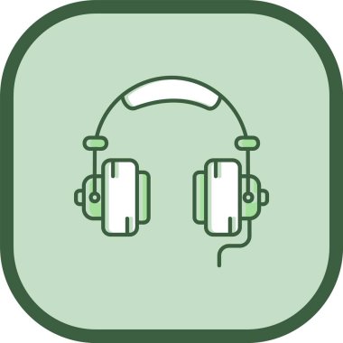 vektör kulaklık simgesi illüstrasyonu