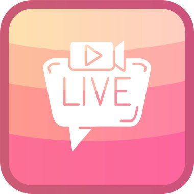 canlı yayın vektör illüstrasyonu