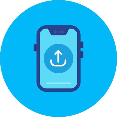 Akıllı telefon simgesinin vektör illüstrasyonu