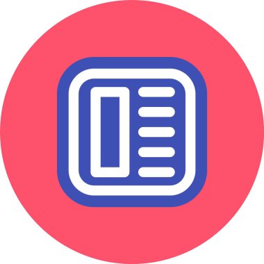 Belge simgesinin vektör illüstrasyonu