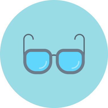 gözlük ikonu vektör illüstrasyonu