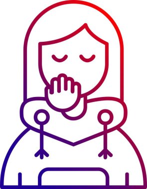 kadın simge vektör illüstrasyonu