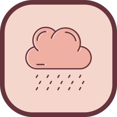 Yağmurlu simge vektör illüstrasyon tasarımı