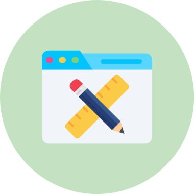 kalem simgesi vektör illüstrasyonu