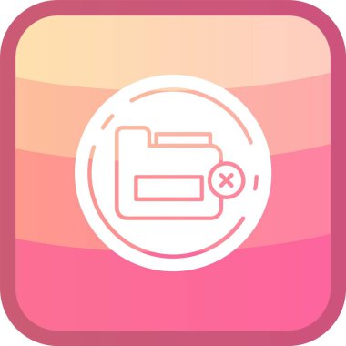 Bir simgenin dizininin vektör illüstrasyonu