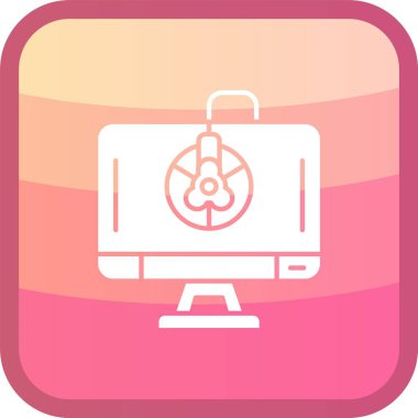 bavul simgesi, vektör çizimi