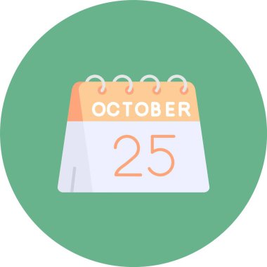 Takvim vektör simgesi, değiştirilebilir ya da düzenlenebilir