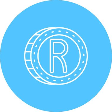 eşsiz harf o vektör çizgisi simgesi