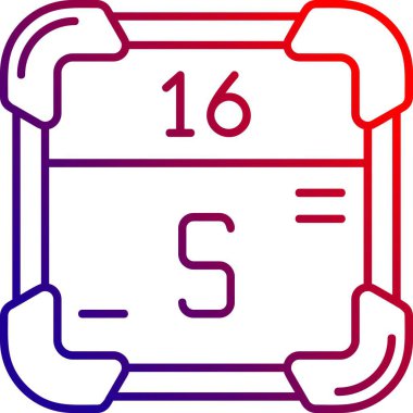 Bir takvim simgesinin vektör illüstrasyonu