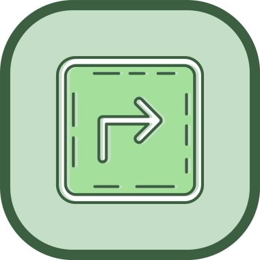 Benzersiz ok yukarı vektör simgesi