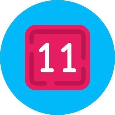 bir numaralı simge, basit vektör illüstrasyonu