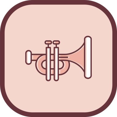 trompet simge vektör çizim