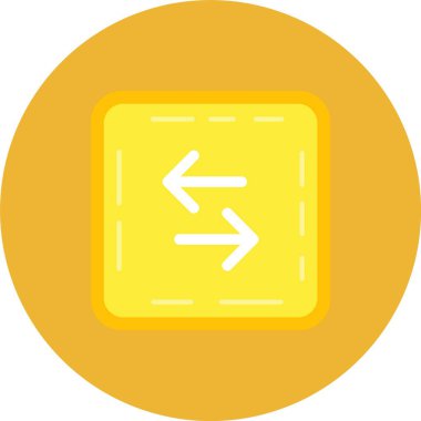 Sol vektör simgesi illüstrasyonu