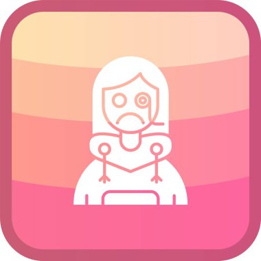 Maskeli bir adamın vektör çizimi