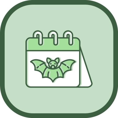 eşsiz takvim vektör çizgisi simgesi