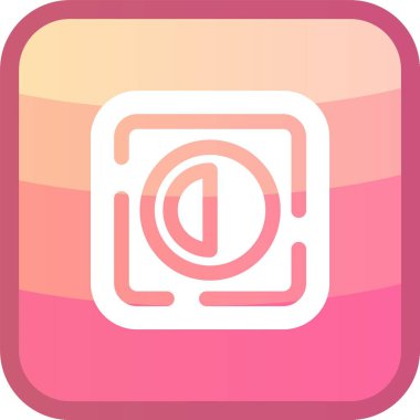 Modern kamera simgesinin vektör illüstrasyonu