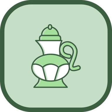 kahve fincanı simgesi, vektör illüstrasyonu