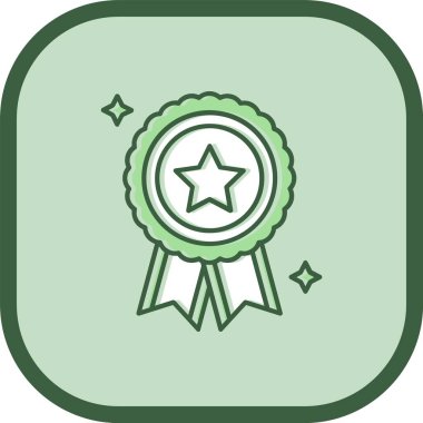 Benzersiz yıldız çizgisi vektör simgesi