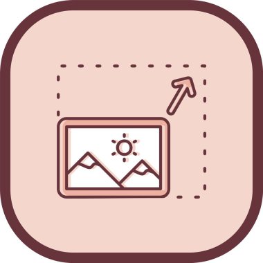 Modern simgenin vektör illüstrasyonu