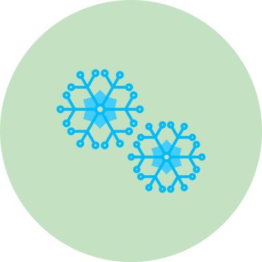 Kar Taneleri simgesi vektör illüstrasyon tasarımı