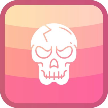 Kurukafa simgesi vektör illüstrasyonu