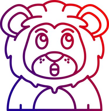 Şirin panda kafa ikonu. Web için panda baş vektör simgelerinin özet çizimi