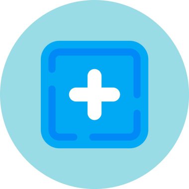 Artı simge, vektör illüstrasyonu