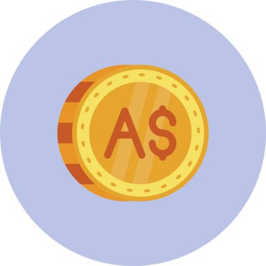 Para simgesi, vektör illüstrasyonu