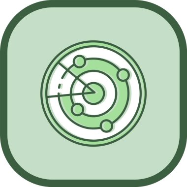 Eşsiz Pusula Vektör Satırı Simgesi