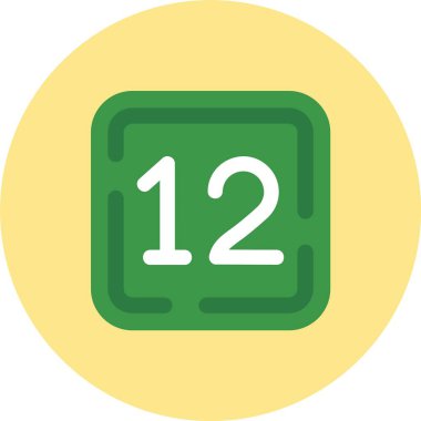 Takvim tarihi simgesi. Web için 1. vektör simgesinin basit çizimi