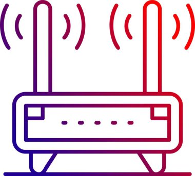 Radyo simgesinin vektör illüstrasyonu