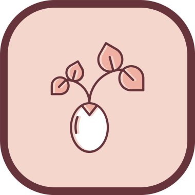 güzel kiraz vektör çizgisi simgesi