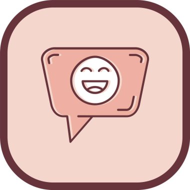 happy chat icon vector illustration