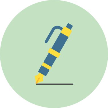 Kalem. Web simgesi basit illüstrasyon