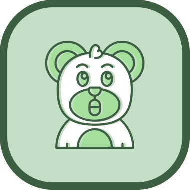 Benzersiz maymun vektör simgesi