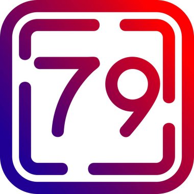 77 numaralı logo simgesi tasarım şablonu