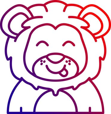 Çizgi film ayısının vektör çizimi