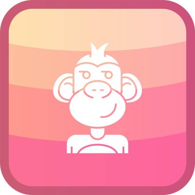 monkey web icon vector illustration