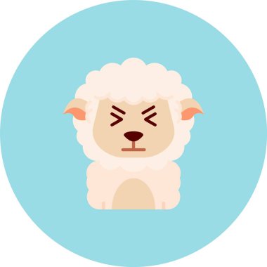 Koyun vektör simgesi. Koyun vektör çizimi. koyun simgesi