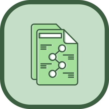 belge simgesi vektör illüstrasyonu