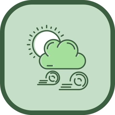 güzel bulut hesaplama vektörü simgesi