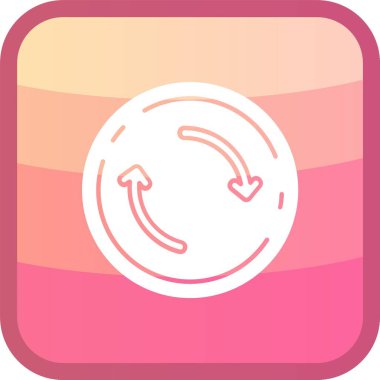 güzel yenilenmiş vektör çizgisi simgesi