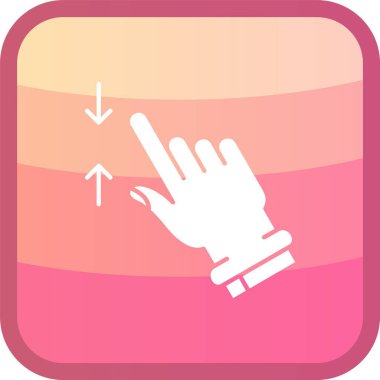 Dokunmatik ekran simgesinin vektör illüstrasyonu