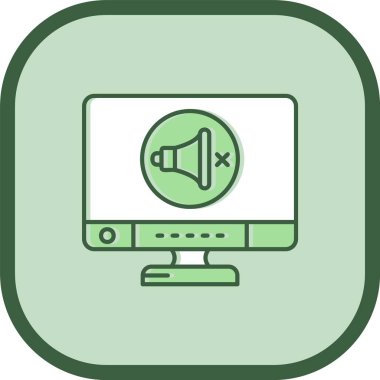 vektör lcd simgesi illüstrasyonu