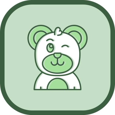 vektör kutup ayısı karakteri