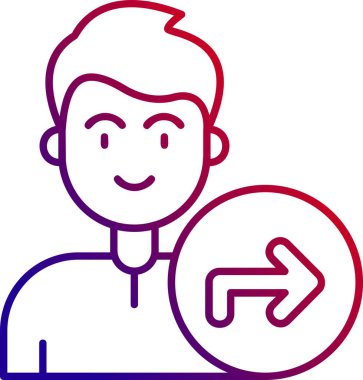 Kanada bayrağı taşıyan adam, vektör illüstrasyonu.